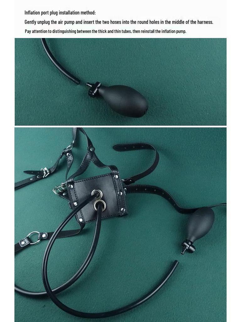 Holy Water Inflatable Enema & Dual-Use Anal/Mouth Plug Accessory Set