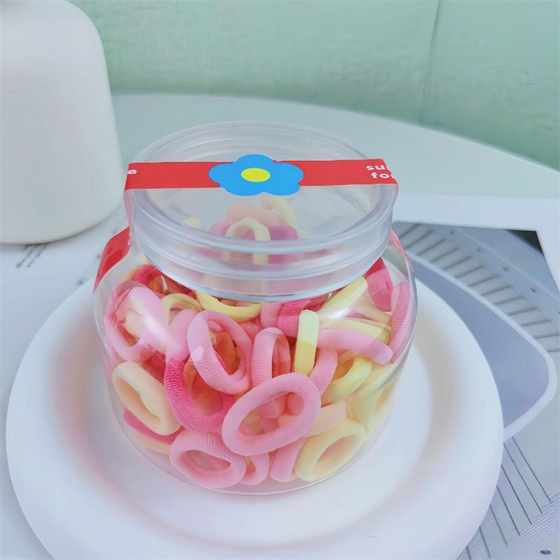 Cute Candy Color Hair Ties for Girls - Non-Damaging Rubber Bands & Towel Rings