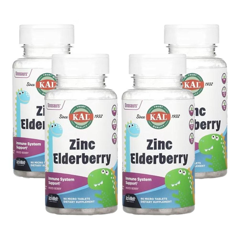 Carl Dynasource Zinc Elderberry Mixed Berry Micro Tablets 90 Tablets 4 pcs