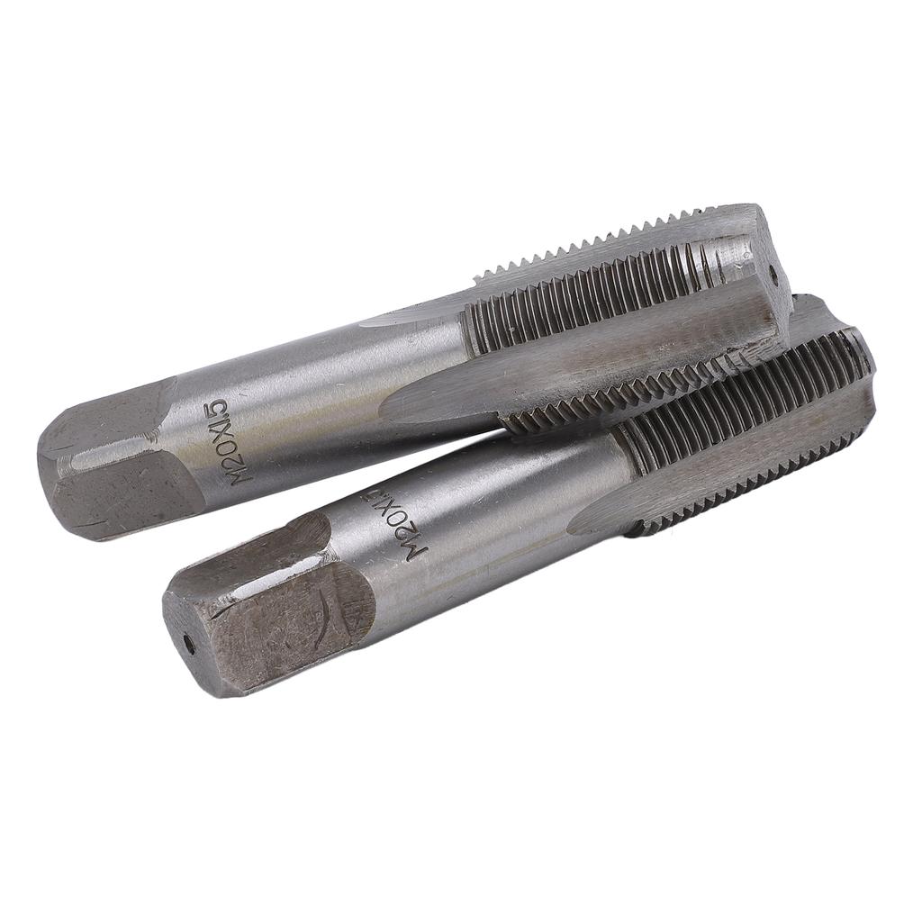2Pcs Straight Flute Tap High Speed Steel Metric Hand Flute Tap Standard Screw Tapping ToolM14x1.5