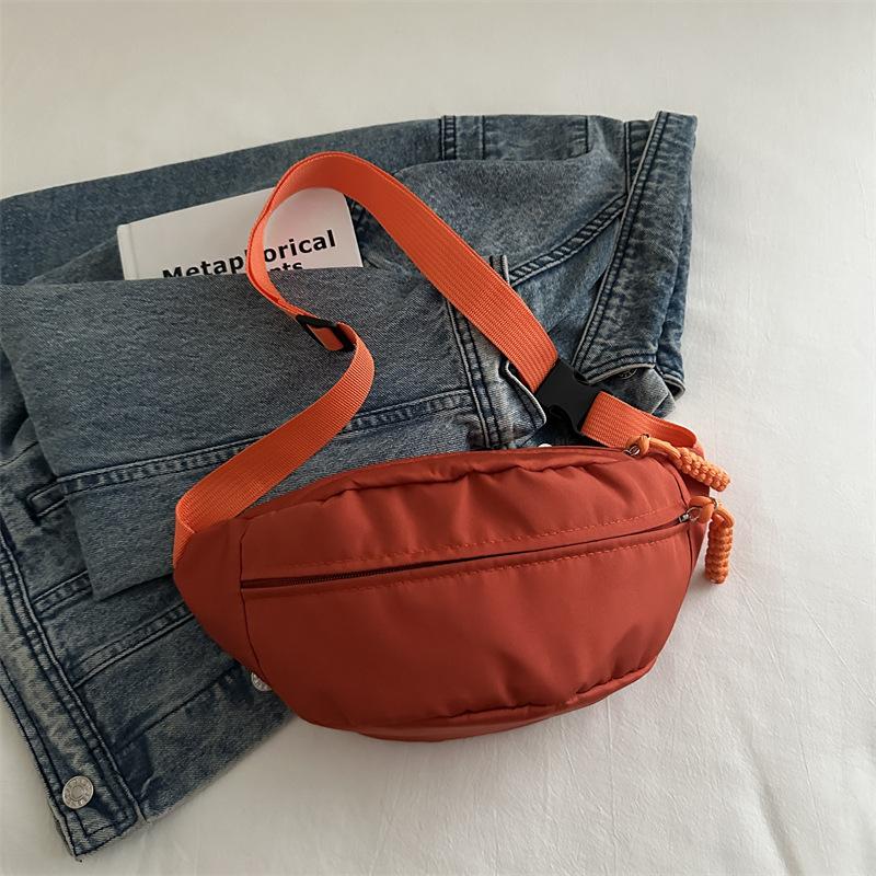 Niche Fanny Pack Casual Simple Shoulder Bag Simple Fashion Messenger Breast Bag Trendy Sports Bag
