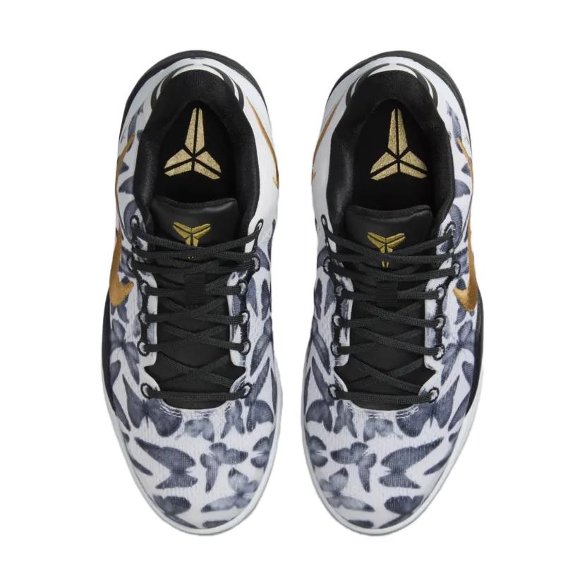 Nike Kobe 8 GS Mambacita Kids Sneakers White Metallic-Gold Black FN0266-102
