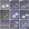 Boucles d'oreilles Symbole Om Yoga Vintage Boucles d'oreilles Mode Pour Femmes Apprêts de Fabrication de Bijoux DIY