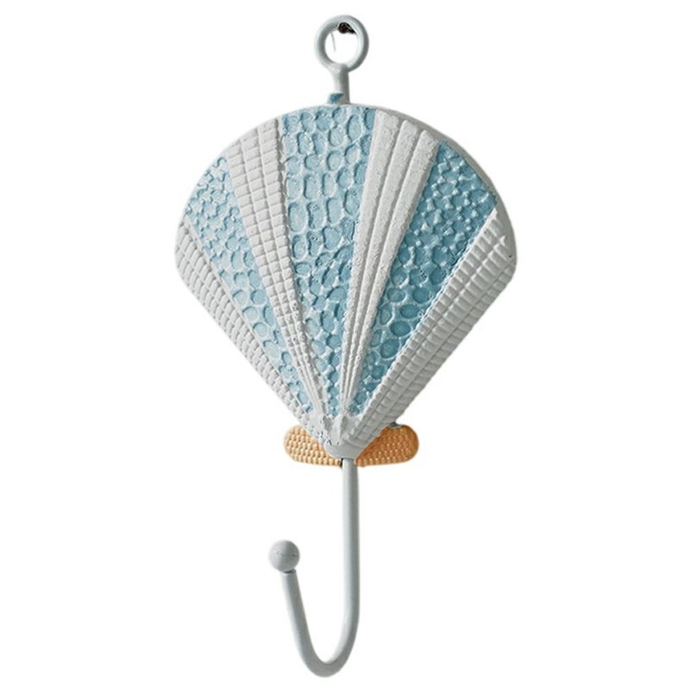 Mediterranean Style Wall Hooks Iron Coat Rack Door Hanger Ocean Theme Home Decor Storage Holder A