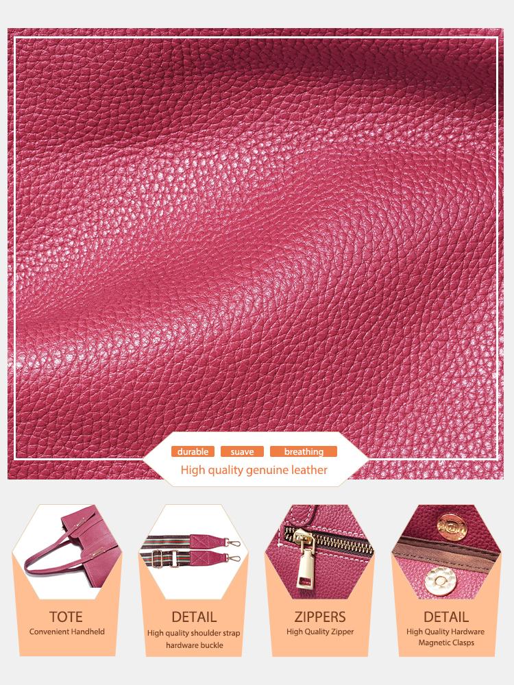 Zency Große Kapazität Damen Umhängetasche Retro Tote Geldbörse