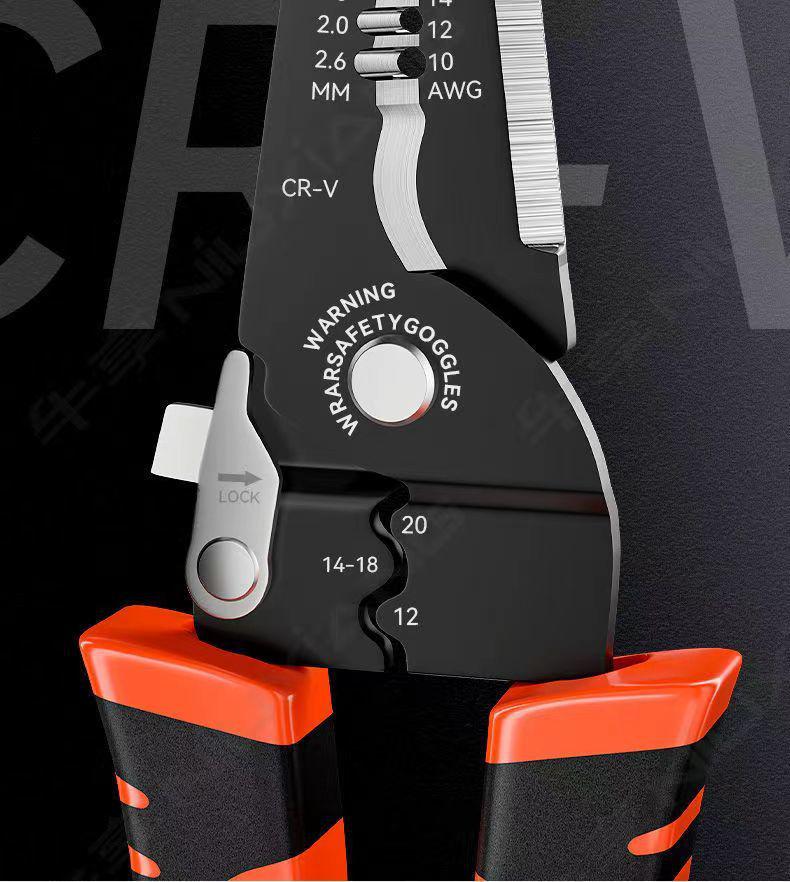 Electrician's 8-in-1 Multifunctional Wire Stripper and Stripping Tool