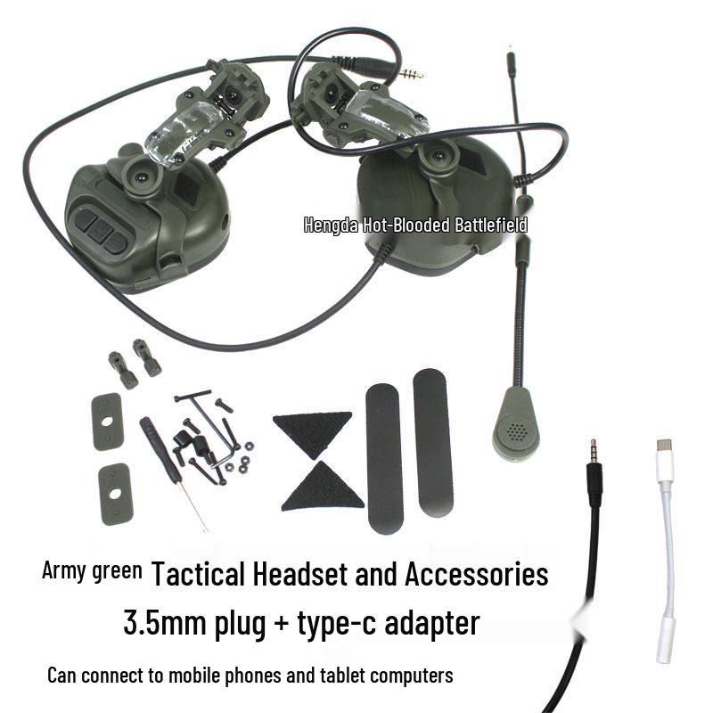 C5 Tactical Noise Reduction Headset with Helmet Rail Mount & PTT Integration.