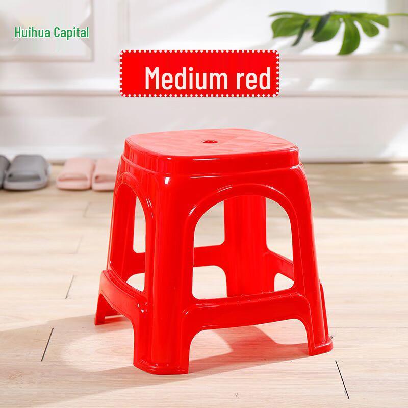 HUIHUADU Thickened Anti-Slip Plastic Stool