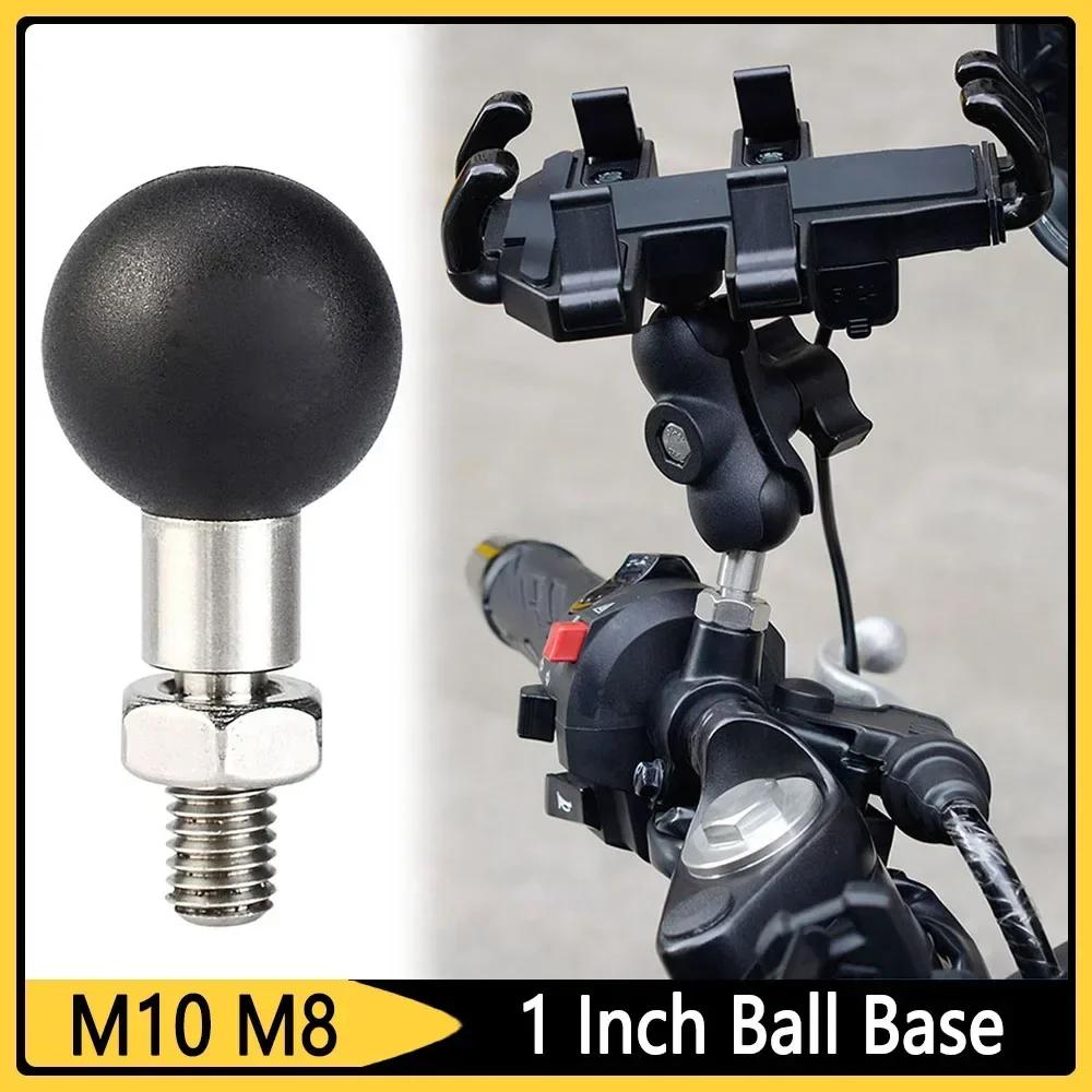 1-2PCS Male Thread Mount Mounts Mirror Seat Ball Head M10 M8 Screw Motorcycle Handlebar Base Bolt for Motorcycle Mount