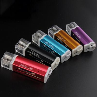 Mini USB 2.0 Kart Okuyucu Çok Fonksiyonlu Yüksek Hızlı TF MMC SDHC Hafıza Kartı Okuyucu