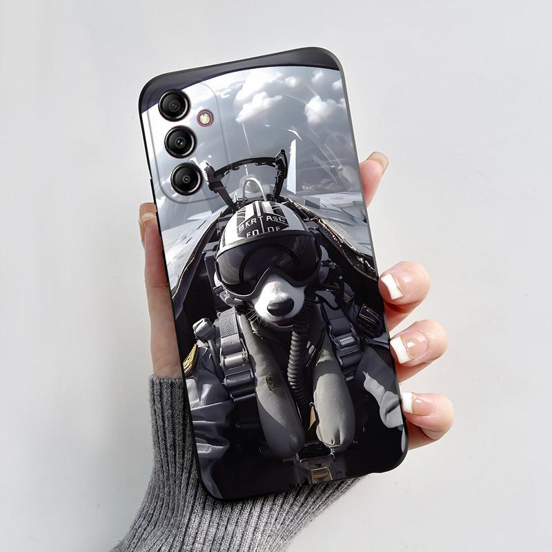For Samsung A14 Case Galaxy A14 5G Cover SM-A145F A145M SM-A146B Luxury Fashion Black Silicone Phone Case Shockproof Back Cover