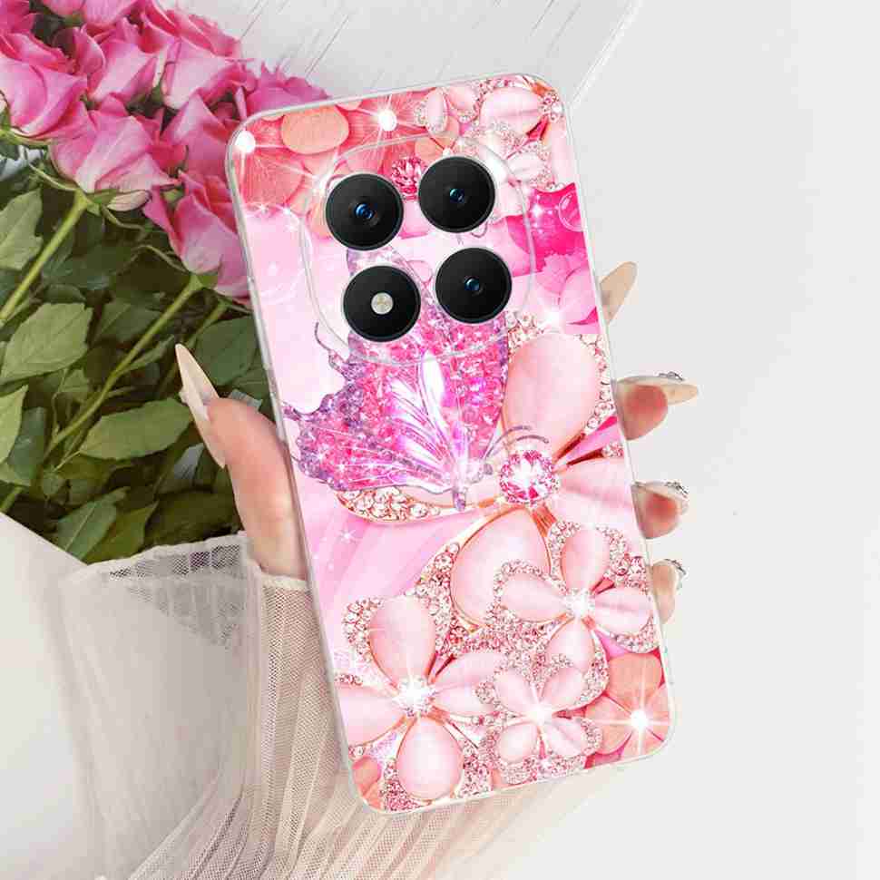 Für Xiaomi Redmi Note 15 Pro Plus ProPlus 5G Hülle Blume Cartoon Hülle Weiche Silikonhülle Für Redmi Note 15 Pro+ Hülle