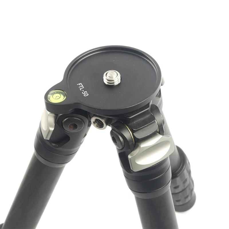 Aluminum Tripod Mount Adapter with 50mm Inner Diameter Tripod Bubble Leveling Attachment Plate for Camera Stability