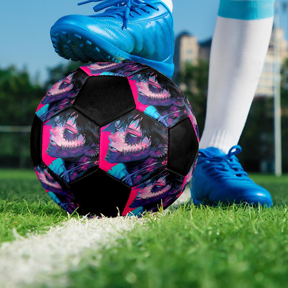 Piłka do piłki nożnej Kolorowa Maszynowo szyta PVC Rozmiar 5 Gotowa na trening zespołowy i zawody Wytrzymała Wysoko odbijająca Fajny prezent sportowy