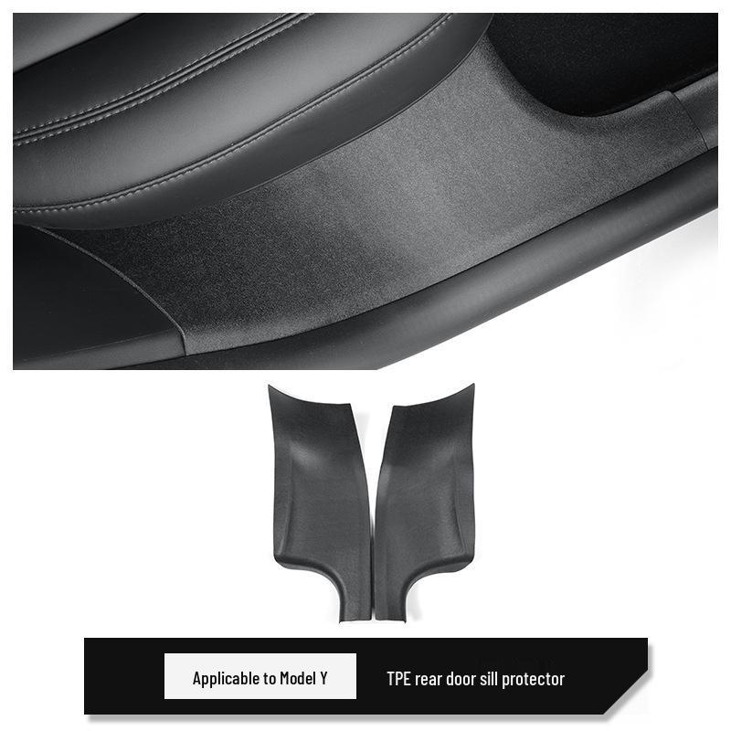 Tesla Model 3/Y/X/S Front & Rear Door Sill Anti-Kick Strips & Side Skirts.