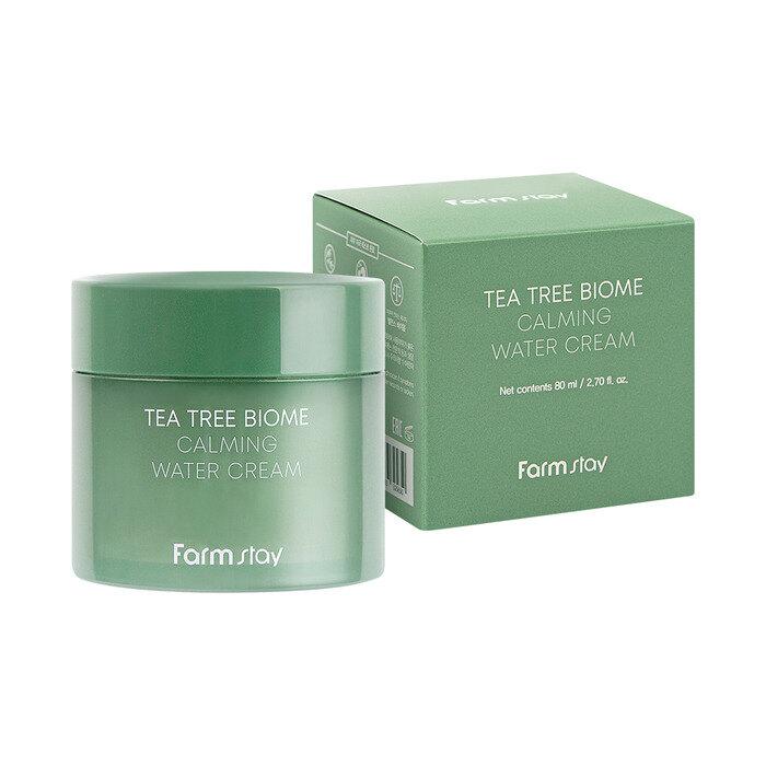 Farmstay Tea Tree Biome Успокаивающий водный крем 80 мл Tea Tree Biome Calming Water Cream 80ml