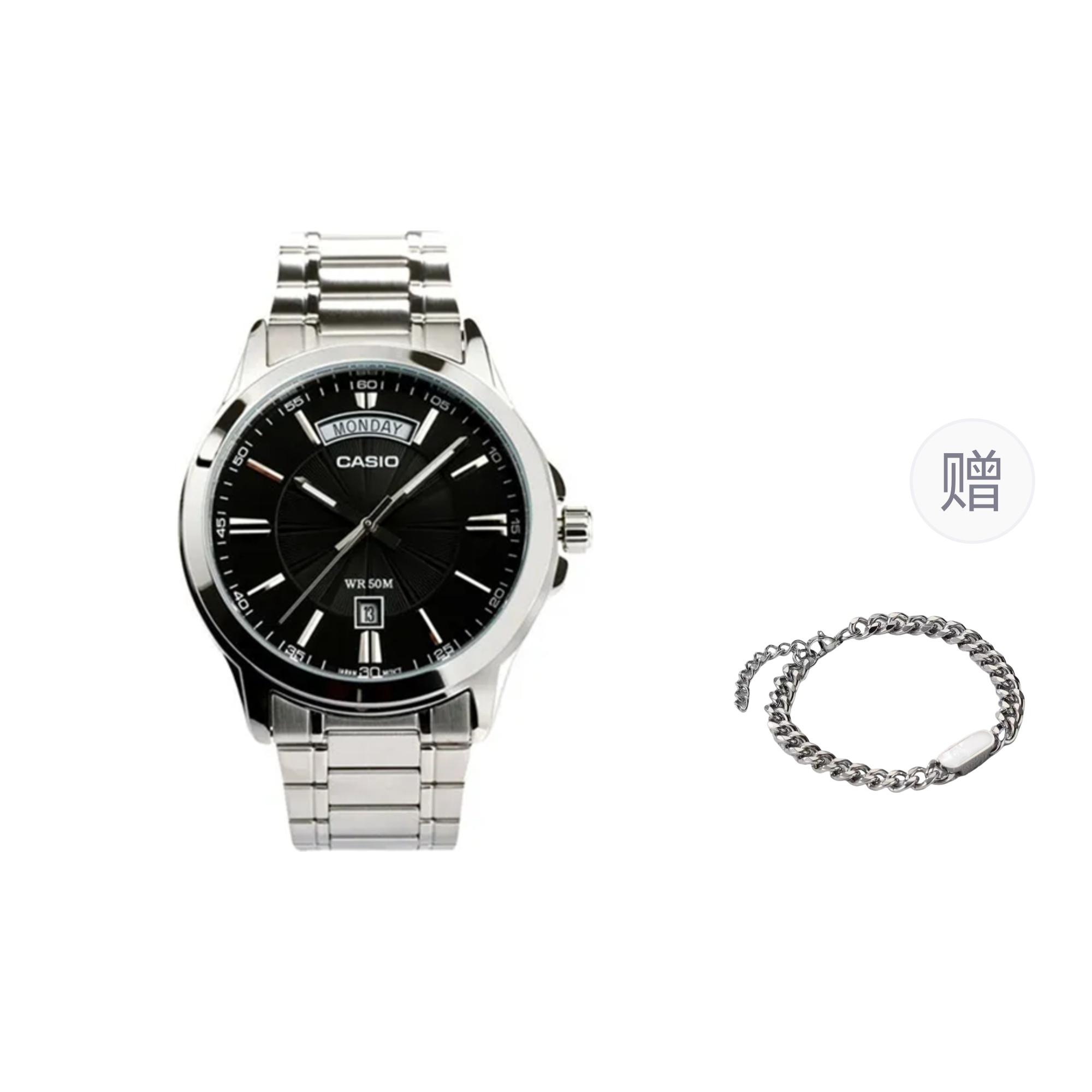 CASIO Men Black Watch MTP-1381D-1A- Black