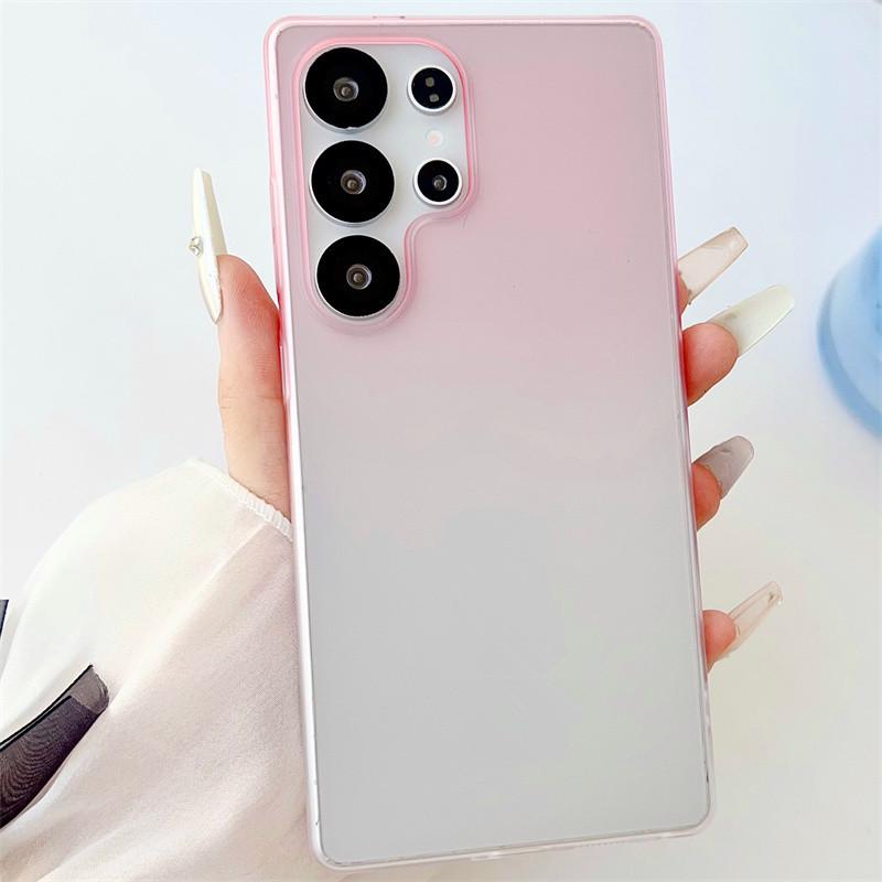 

Матовый полупрозрачный градиентный чехол для телефона Samsung S25 Ultra, S24, S23 и S25 Edge, также подходит для A55, A56, A17 Samsung S24 FE