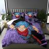 2026 Hot Sale Japanese Anime Dragon Ball Son Goku Bedding Set Quilt Cover Twin Full Bedroom Bed Decor for Teens Best Gifts