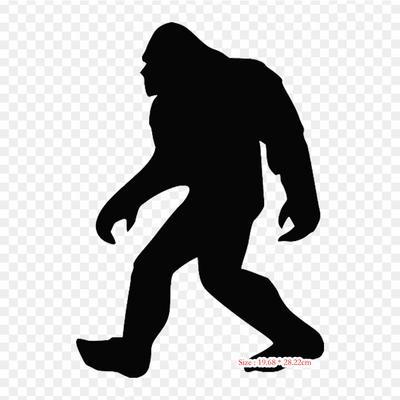Bigfoot Silhouette Fier pe transfer termic imprimare vinil patch-uri autocolant pentru haine DIY aplicații petice lavabile