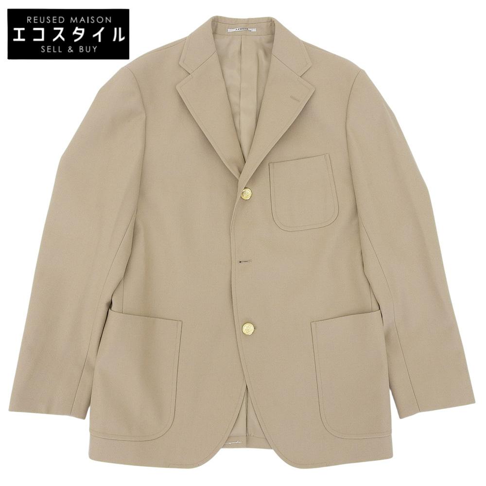 J.PRESS GREEN Men's Wool Gold Button 3B Jacket/Blazer, Beige, Size 38, 2023AW Jacket 38 beigeUsed