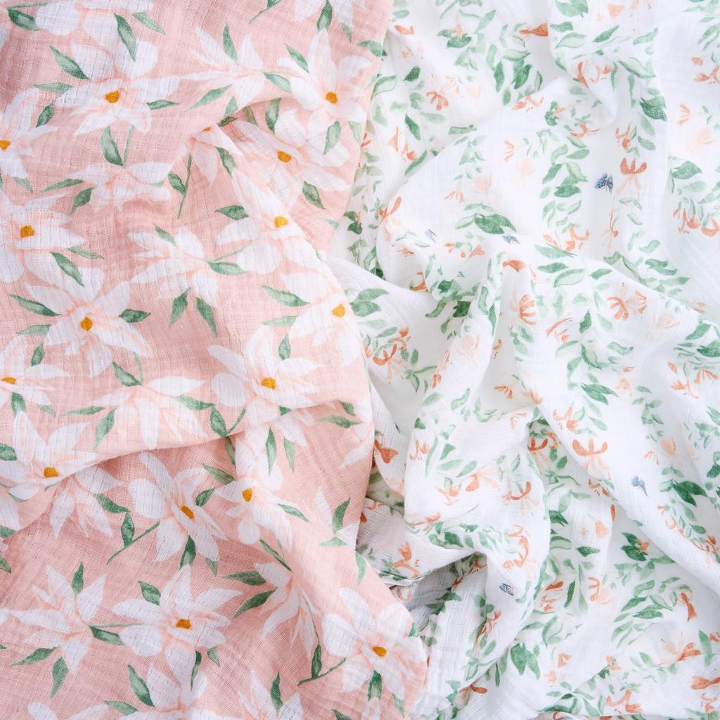 Aden Anais Essentials Swaddle Butterfly Garden 2 Pieces +