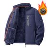 Men's Outdoor Fleece Jacket Autumn Winter Thickened Polar Fleece with Added Insulation Season Warm Casual Coat
