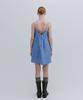 MAIS Mini Check Halterneck Dress / Blue