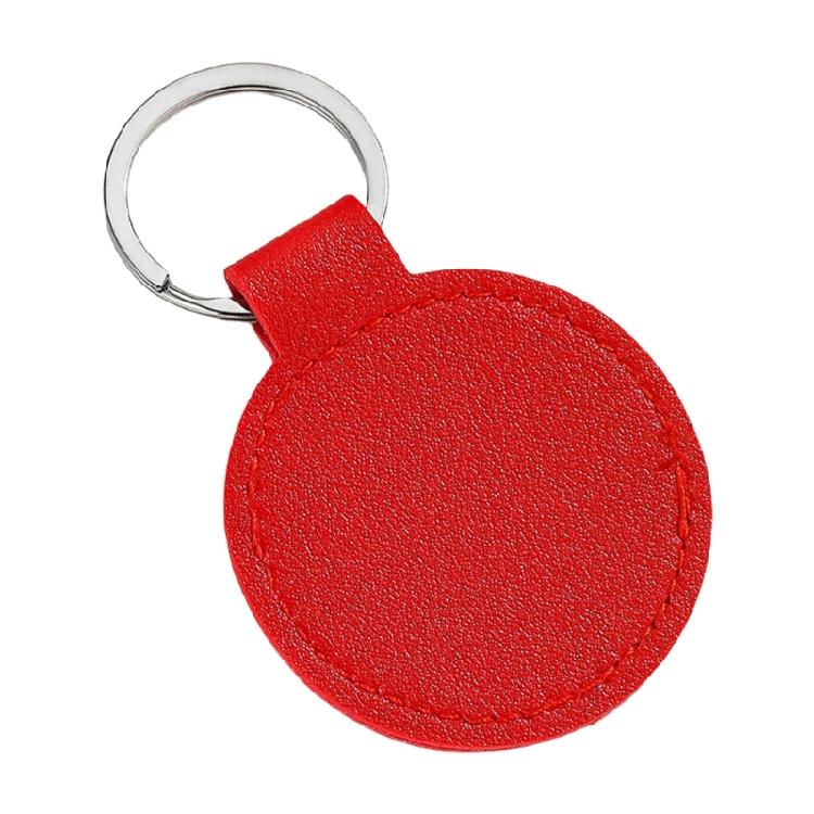 Slim PU Keychain With Reinforced Metal Clip Light Weight Key Management Solution For Home And Vehicle Key