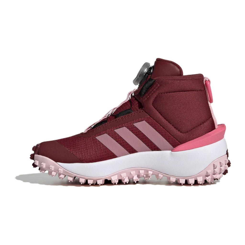 Adidas Fortatrail Comfort Knob Shock Absorption Durable Mid-Top Kids Running Shoes Kids Running Shoes Red IG7261