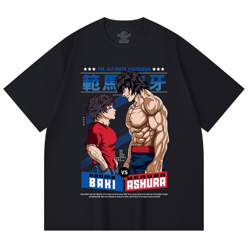 230 g/m² 100% bavlna Baki V2 Baki Ashura Potisk Unisex T-shirt z těžké bavlny
