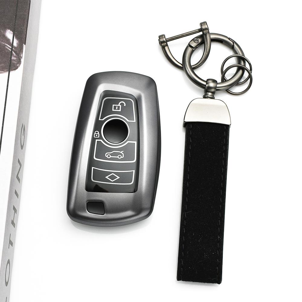 For Bmw M3 M4 E34 F20 F30 F18 F25 1 3 5 7 Series X1 X3 X4 X5 F10 F15 F16 Gun Grey Tpu Shell Fob Accessories Car Key Case Cover