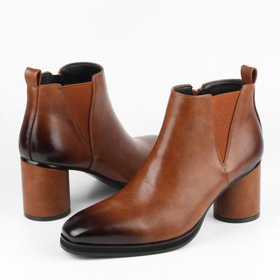 Heren Chelsea Boots Hoge Hak Elastisch Mode