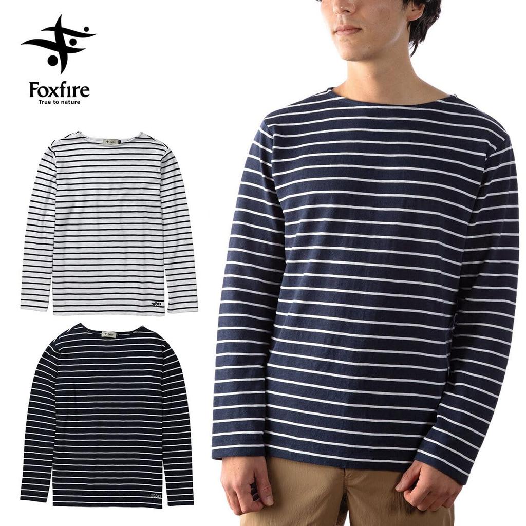 Foxfire Men's Slub Border Crew T-Shirt (Navy) [5215331]