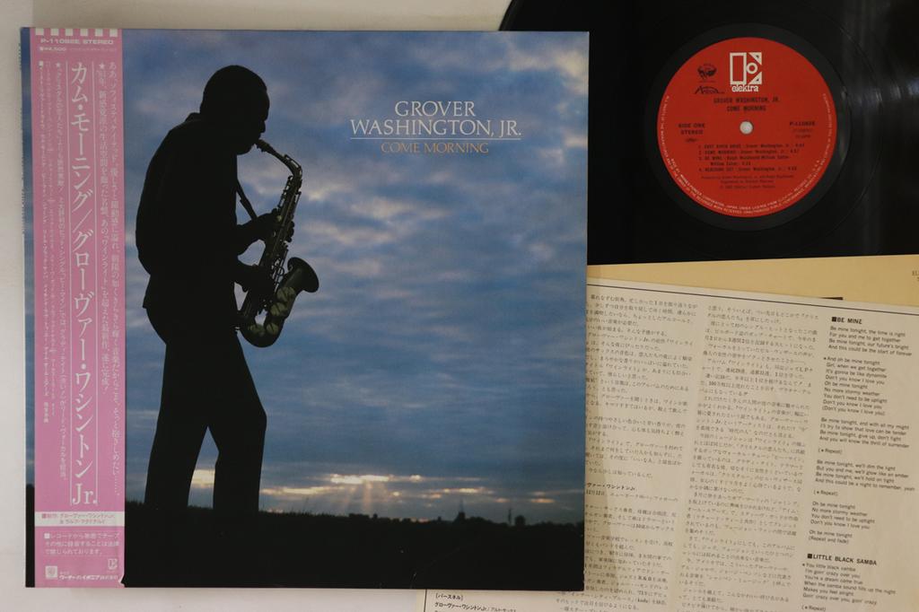 LP Record GROVER WASHINGTON JR - Come Morning P11082E ELEKTRA 1981 Japan Obi Jazz Used