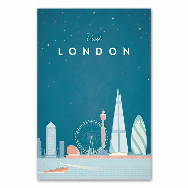 

Известные мировые путешествия, серия Лондона, достопримечательности, холст, картина, настенное искусство S и принты, картины для декора гостиной, без рамки 21*30cm