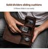 Vintage Leather Mechanical Watch Travel Box - Three-Piece Set