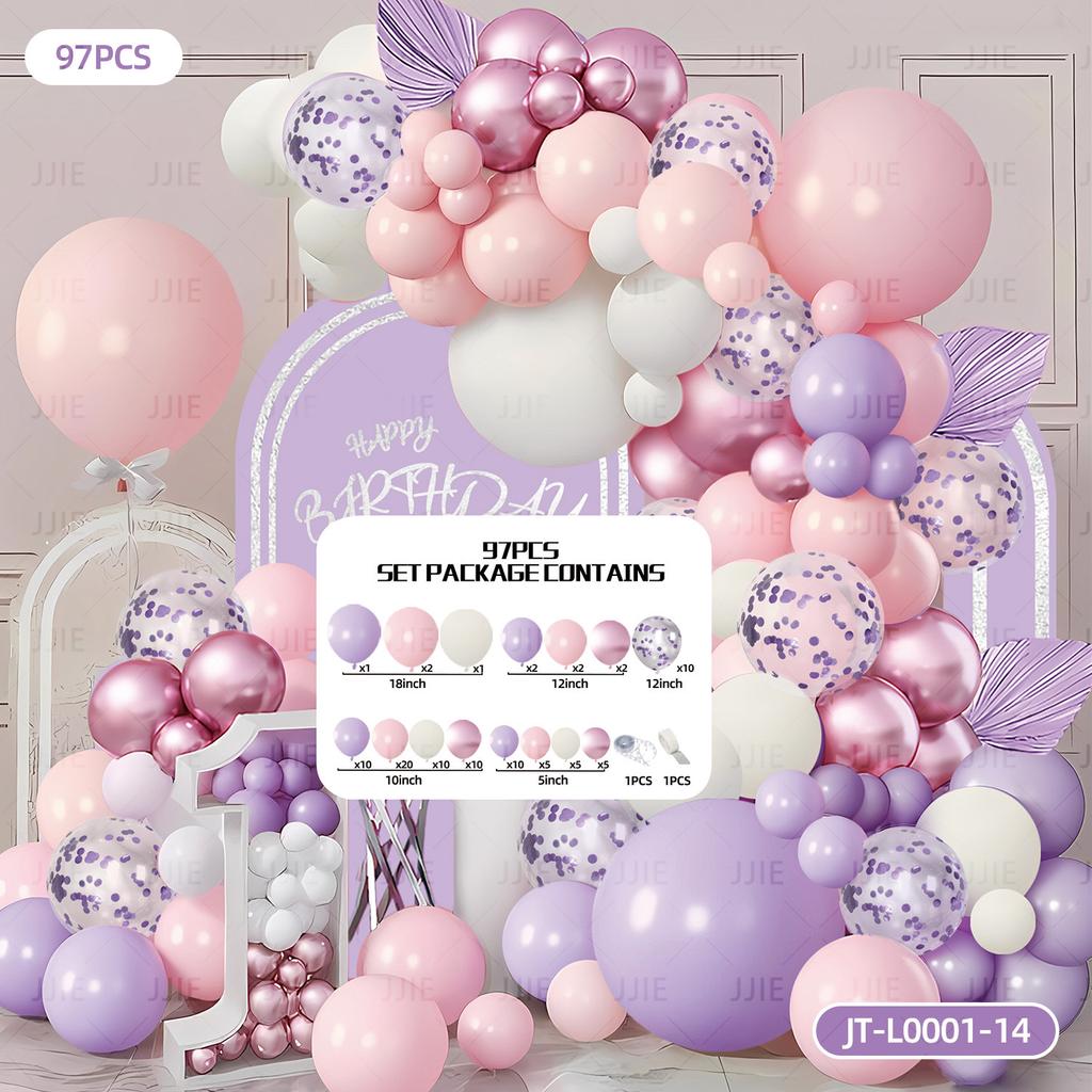Balloon Chain Arch Set Scene Arrangement Premium Atmosphere Opening Birthday Party Decorations Anniversary Package