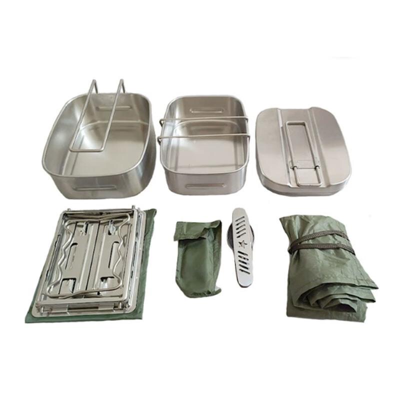 SPSR Stainless Steel Camping Lunchbox & Cutlery Set