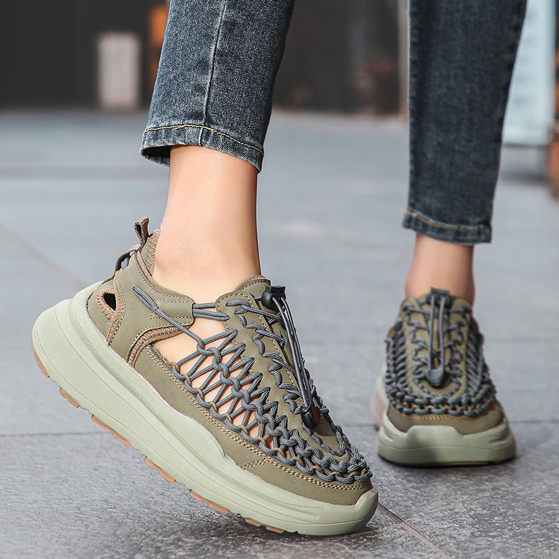 Summer Platform Woven Sandals for Men and Women