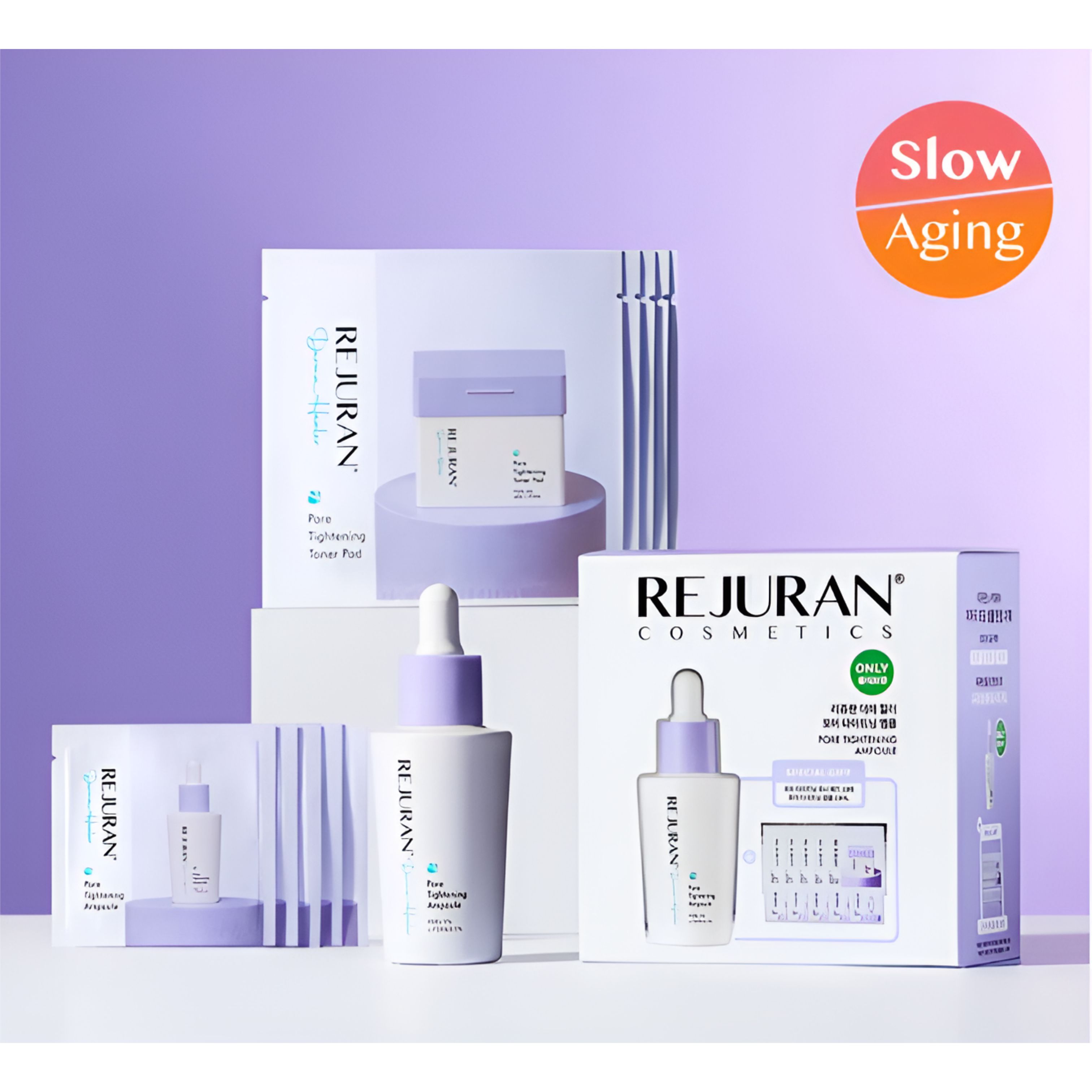 Rejuran Derma Healer PDRN Pore Tightening Ampoule 30ml Special Set (+10ml Ampoule + 10 Pads)