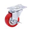 Universal Silent Casters with Brakes, 1-3 Inch Swivel Pulley Trolley Wheels