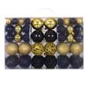 High-quality Plastic Christmas Ball Set 8 Colors 3-6cm Xmas Ornament Ball Suspensable Xmas Baubles Party