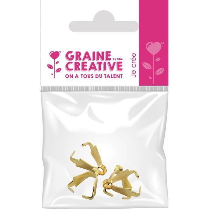 Ögla - Ospecificerad - 10mm - Gyllene - 4 stycken