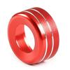 For Jaguar F-pace 1X Red Alloy 2017- Center Console Volume Control Knob Ring