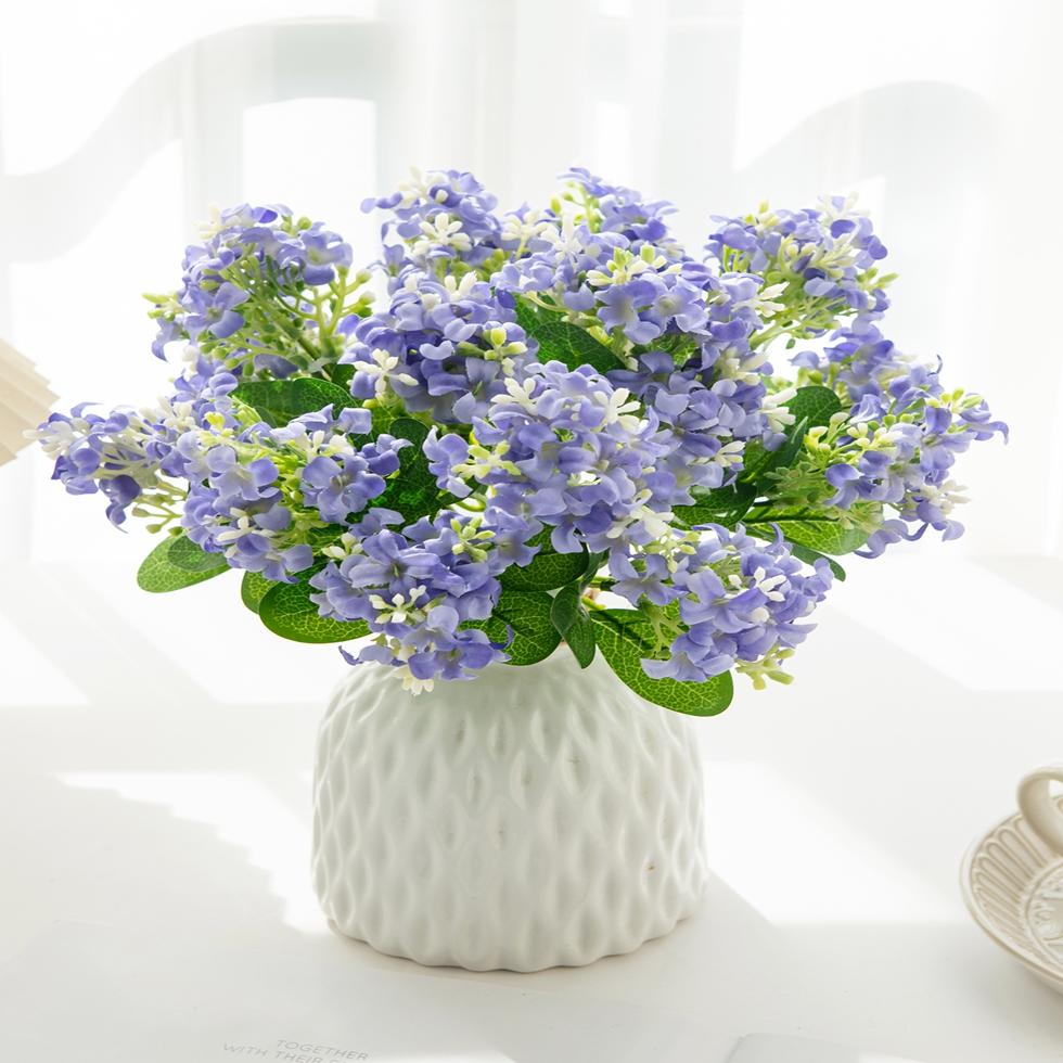 Artificial Flowers Silk Hyacinth Hot Sale Home Table Vase Outdoor Garden Bonsai Wedding Bride Party Decor DIY Gift Box Scrapbook