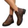 Fashion Shoes for Women 2024 Hot Sale Side Zipper Women's Boots Fashion Round Toe Office and Career High Quality Plus Size Ankle Boots