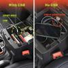 DrCarNow Upgrade Center Console Organizer Tray with USB Power Port Insert Armrest Tray Accessories