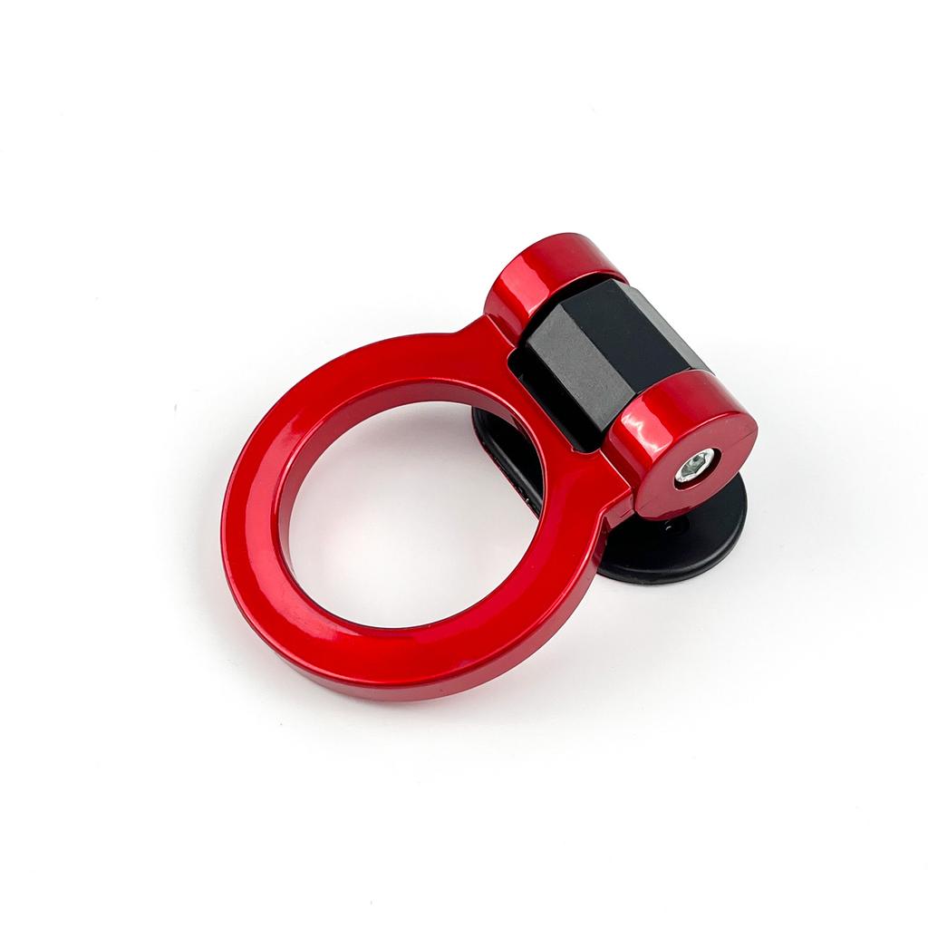 Car Modification Trend Universal Decorative Circular Trailer Hook ABS Adhesive Non-destructive Trailer Hook Adjustable Plastic Trailer Ring