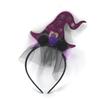 Halloween Witch Hat Headband Festival Headpiece Cosplay Witch Hat Headband for Halloween Cosplay Party Favors